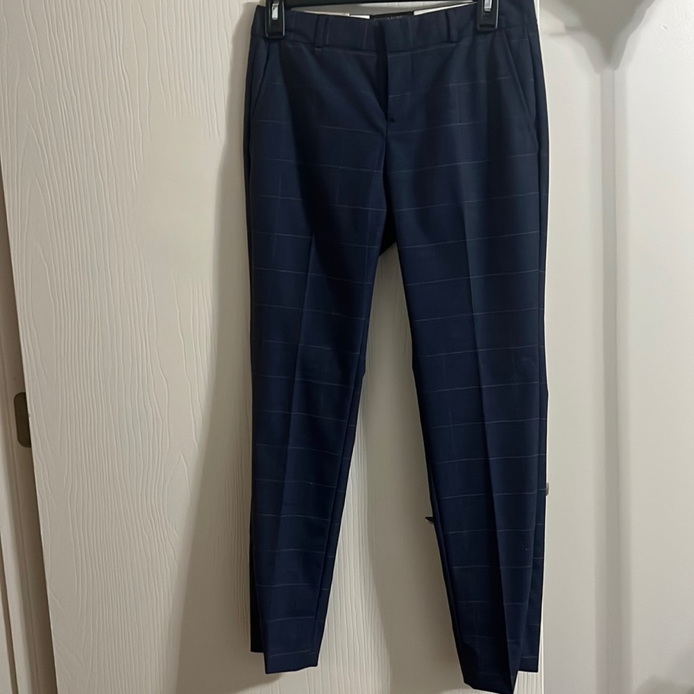 BNWT banana republic ryan work pants trouser blue size 0 petite